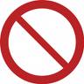 Prohibition sign
